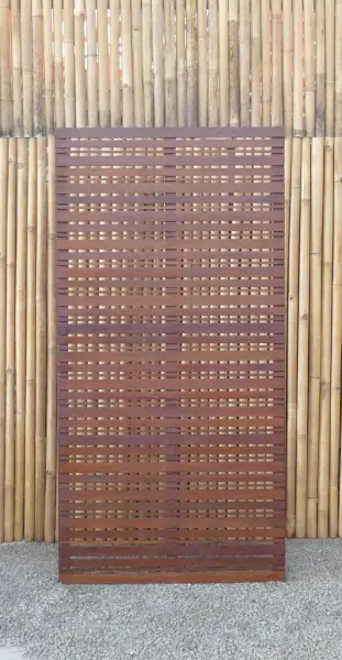 Artikelbild 2 des Artikels “Gartenzaun Koh Samui 90 x 180 cm aus Hartholz Merbau “